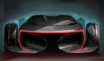 Mercedes Silver Arrow Concept Design Sketch