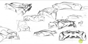 MG Midget Concept design sketches