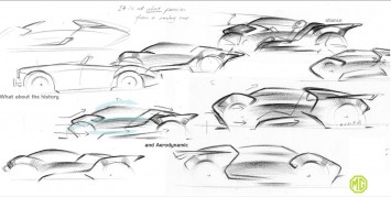 MG Midget Concept design sketches