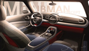 MINI Clubman Concept Interior Design Sketch