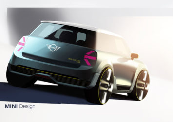 MINI Electric Concept Design Sketch Render