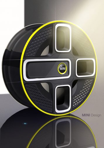 MINI Electric model Wheel design sketch