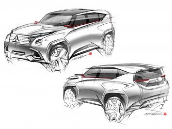 Mitsubishi Concept GC-PHEV - Design Sketches