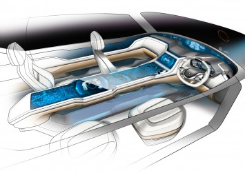 Mitsubishi Concept GC-PHEV - Interior Design Sketch
