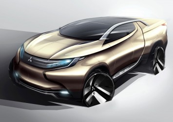 Mitsubishi Concept GR-HEV Design Sketch