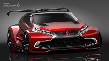 Mitsubishi Concept XR-PHEV Evolution Vision Gran Turismo Design Sketch