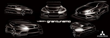 Mitsubishi Concept XR-PHEV Evolution Vision Gran Turismo Design Sketches