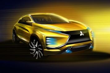 Mitsubishi eX Concept Design Sketch Render
