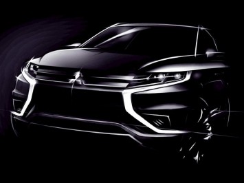 Mitsubishi previews Outlander PHEV Concept-S - Design Sketch