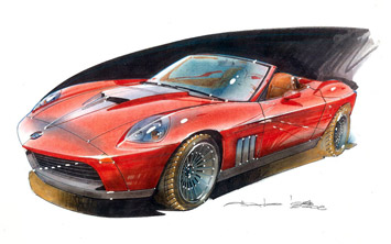 n2a Motors Stinger design sketch