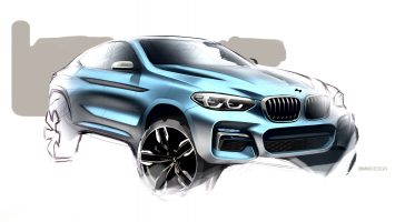 New BMW X4 Design Sketch Render