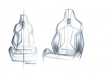 New BMW Z4 Interior Design Sketch Seat