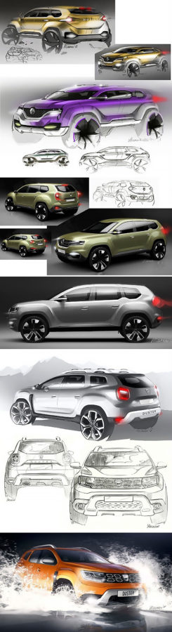 New Dacia Duster Design Sketches