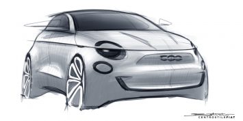 New Fiat 500 Design Sketch by Lorenzo Battisti