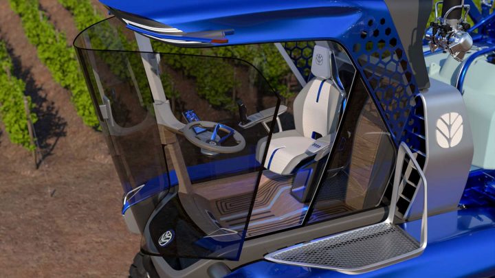 New Holland Straddle Tractor Concept by Pininfarina Cab Design