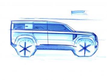 New Land Rover Defender Design Process Design Sketch