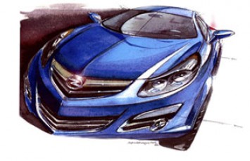 New Opel Corsa Design Sketch