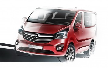 New Opel Vivaro Design Sketch