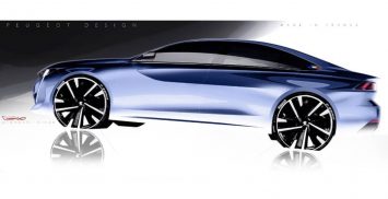 New Peugeot 508 Design Sketch by Giovanni Rizzo