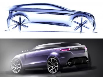 New Range Rover Evoque Design Sketches Gallery
