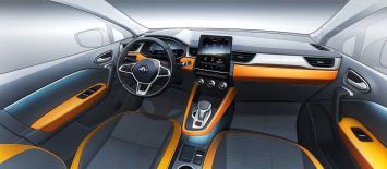 New Renault Captur Interior Design Sketch Render