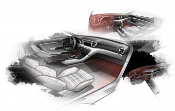 Next-gen Kia Sportage - Interior Design Sketch