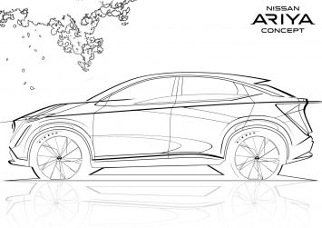 Nissan Ariya Concept Design Sketch