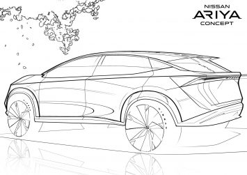 Nissan Ariya Concept Design Sketch