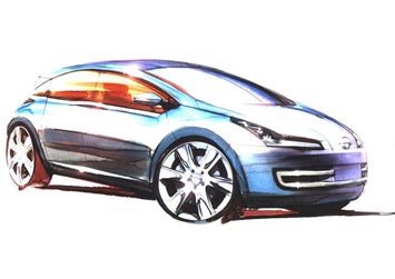 Nissan Evalia Concept design sketch