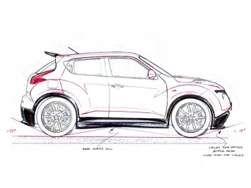 Nissan Juke-R Design Sketch