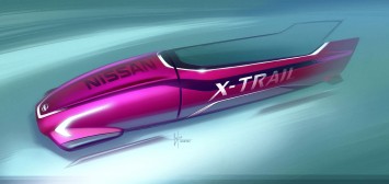 Nissan seven-seater bobsleigh - Design Sketch