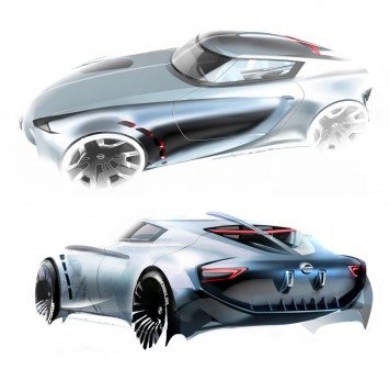 Nissan Z Concept   Design Sketches by Berk Erner from Art Center