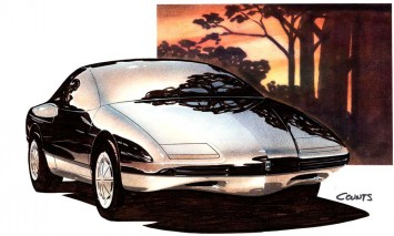 Oldsmobile Design Sketch Render Illustration by Gray Counts