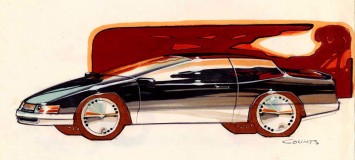 Oldsmobile Design Sketch Render Illustration by Gray Counts