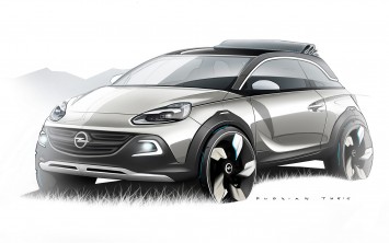 Opel Adam Rocks Concept Design Sketch