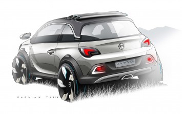Opel Adam Rocks Concept Design Sketch
