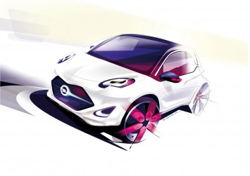 Opel EVE Concept Design Sketch by Lukas Tanecek