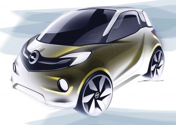 Opel EVE Concept Design Sketch by Marcell Sebestyen