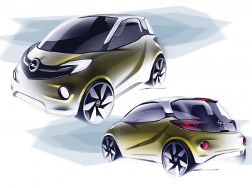Opel EVE Concept Design Sketches by Marcell Sebestyen