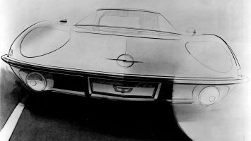Opel Experimental GT Design Sketch by Erhard Schnell