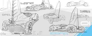 Opel Icona Concept Design Sketch