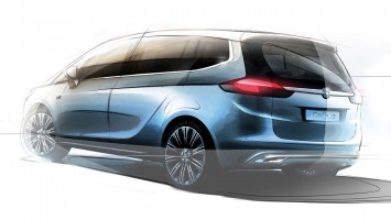 Opel Zafira Tourer Concept Design sketch