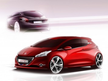 Peugeot 208 GTi and XY Design Sketches