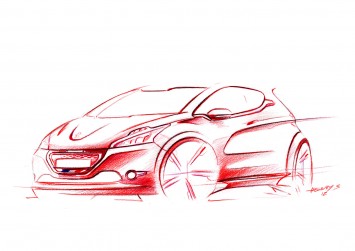 Peugeot 208 GTi Design Sketch