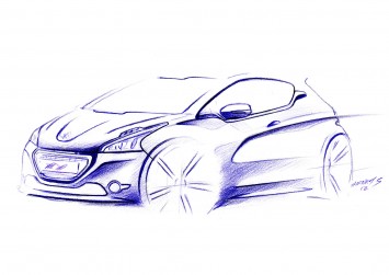 Peugeot 208 XY Design Sketch