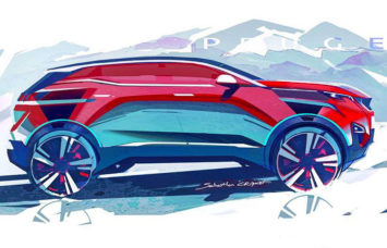 Peugeot 3008 Design Sketch by Sebastien Criquet