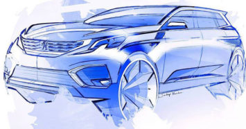 Peugeot 5008 Design Sketch by Sandeep Bhambra