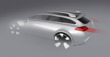 Peugeot 508 RXH Design Sketch