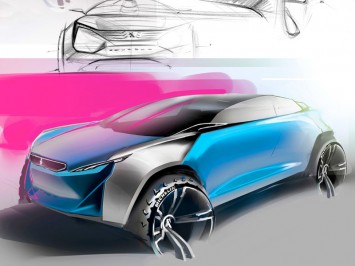 Peugeot Concept Design Sketch by Marco Brunori