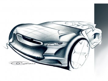 Peugeot EX1 Concept Design Sketch